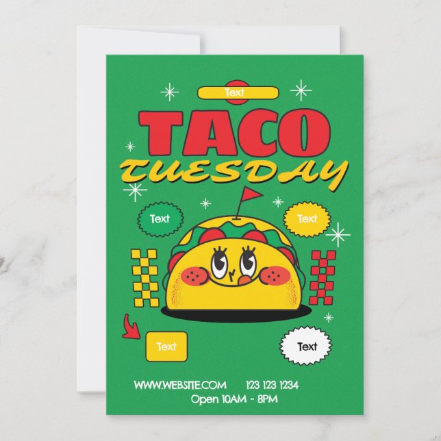 Taco Tuesday Flyer Invitation (Front)