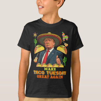 Taco Tuesday Make Taco Tuesday Great Donald Taco T-Shirt