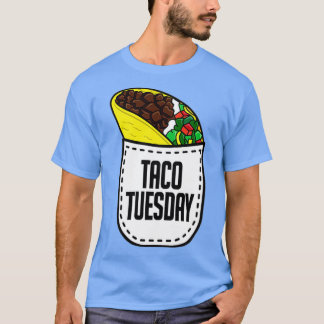 Taco Tuesday Mexican Food Pocket Taco Tee