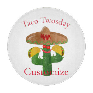 Taco Tuesday Saguaro Cactus Thunder_Cove Cutting Board