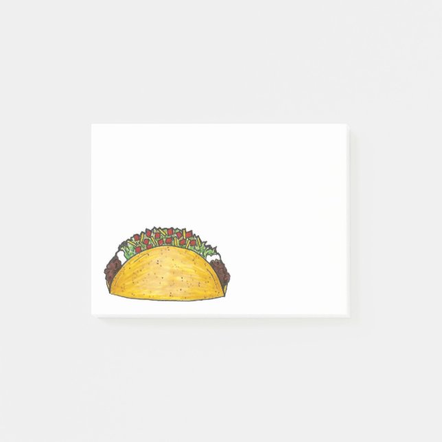 Taco Tuesday Tex Mex Mexican Fiesta Food Foodie Post-it Notes (Front)