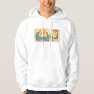 Taco Tuesday Therapy - Funny Cartoon Food Art Hoodie