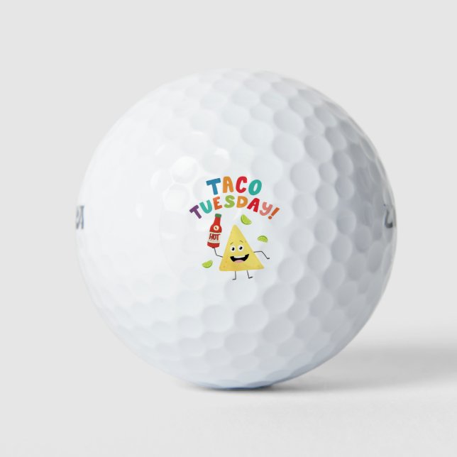 Taco Tuesday! Tortilla Chip Golf Balls (Front)