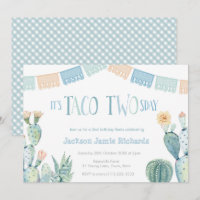 Taco Twosday Party - Boy 2nd Birthday Fiesta