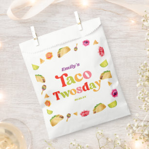 Taco Twosday Taco Tuesday 2nd Birthday Party Favour Bags