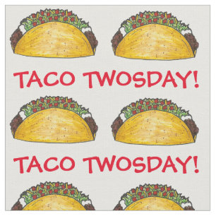 Taco TWOSday Tuesday 2nd Birthday Party Fiesta Fabric