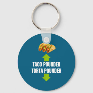 Taco Under Torta Under Funny Torta Lover Latino Fo Key Ring