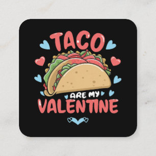 Taco-valentine Square Business Card