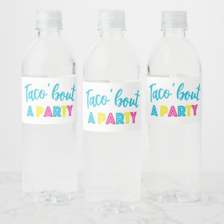 Taco Water Bottle Labels