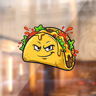 Taco Window Cling