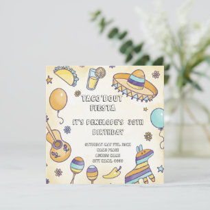 Taco'bout Birthday Fiesta Party Invitation