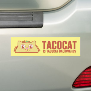 Tacocat Backwards II Bumper Sticker