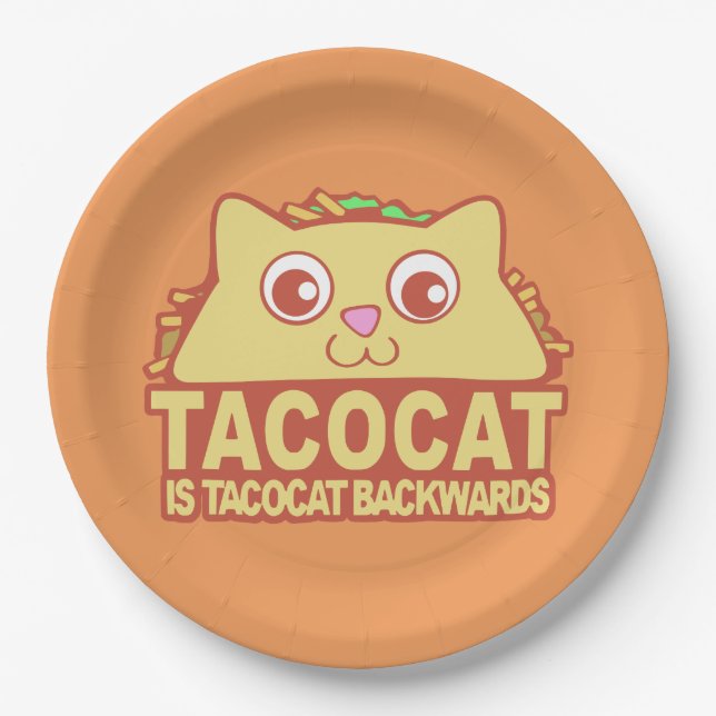 Tacocat Backwards II Paper Plate (Front)