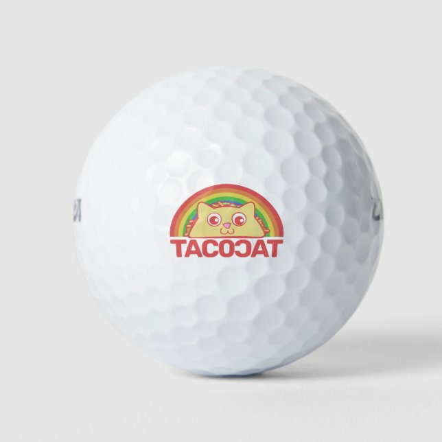 TacocaT Deluxe Golf Balls (Front)