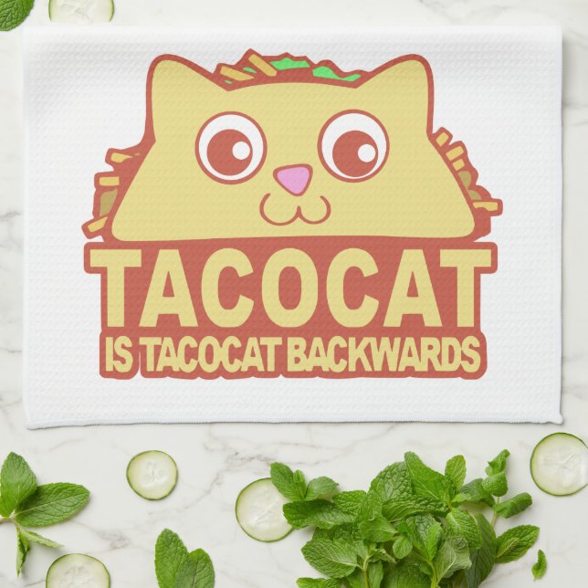 Tacocat II Kitchen Towel (Folded)