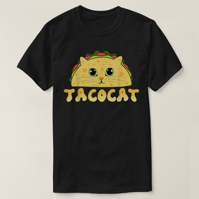 Tacocat Meican Food Cat Face Cinco De Mayo Kitten  T-Shirt (Design Front)