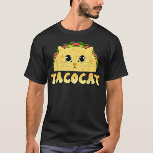 Tacocat Meican Food Cat Face Cinco De Mayo Kitten  T-Shirt