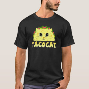 Tacocat Mexican Food Cat Face Cinco De Mayo Kitten T-Shirt