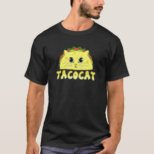 Tacocat Mexican Food Cat Face Cinco De Mayo Kitten T-Shirt