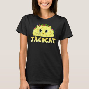 Tacocat Mexican Food Cat Face Cinco De Mayo Kitten T-Shirt