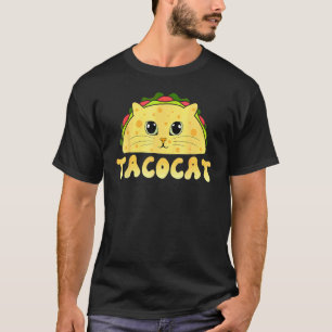 Tacocat Mexican Food Cat Face Cinco De Mayo Kitten T-Shirt