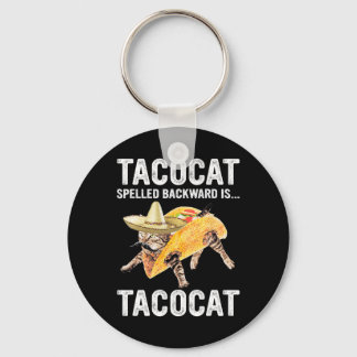 Tacocat Spelled Backward Is... Tacocat For Tacosan Key Ring