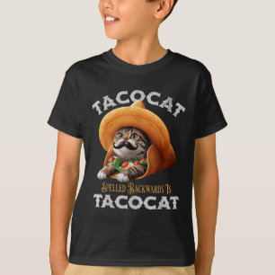 Tacocat Spelled Backward Is Tacocat Mexican Food C T-Shirt