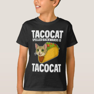 Tacocat Spelled Backwards Funny Cat Gifts Men Wome T-Shirt