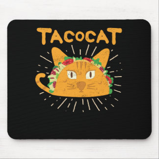 Tacocat Spelled Backwards is Tacocat Cat Taco Mouse Mat