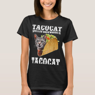 Tacocat Spelled Backwards is Tacocat Cat Tacos T-Shirt