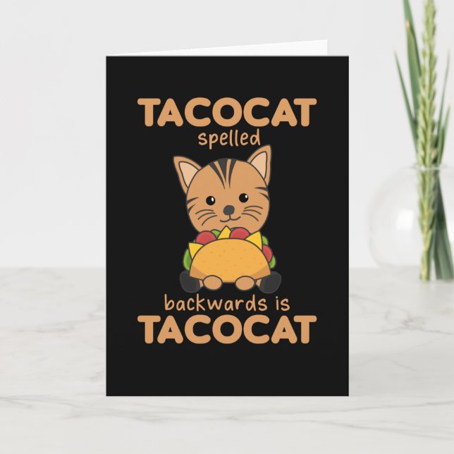 Tacocat Spelled Backwards Is Tacocat - Love Card (Front)