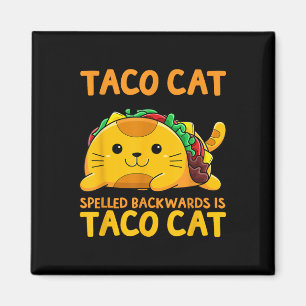 Tacocat Spelled Backwards Shirt Taco Cat Cinco De  Magnet