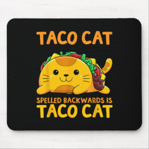 Tacocat Spelled Backwards Shirt Taco Cat Cinco De Mouse Mat