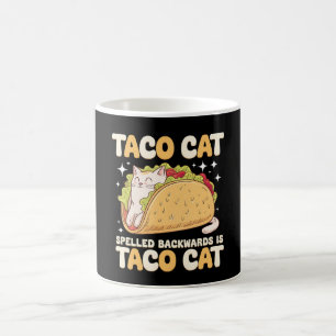 Tacocat Spelled Backwards Taco Cat Mexican Coffee Mug