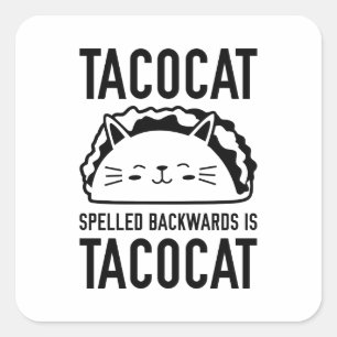 Tacocat Square Sticker