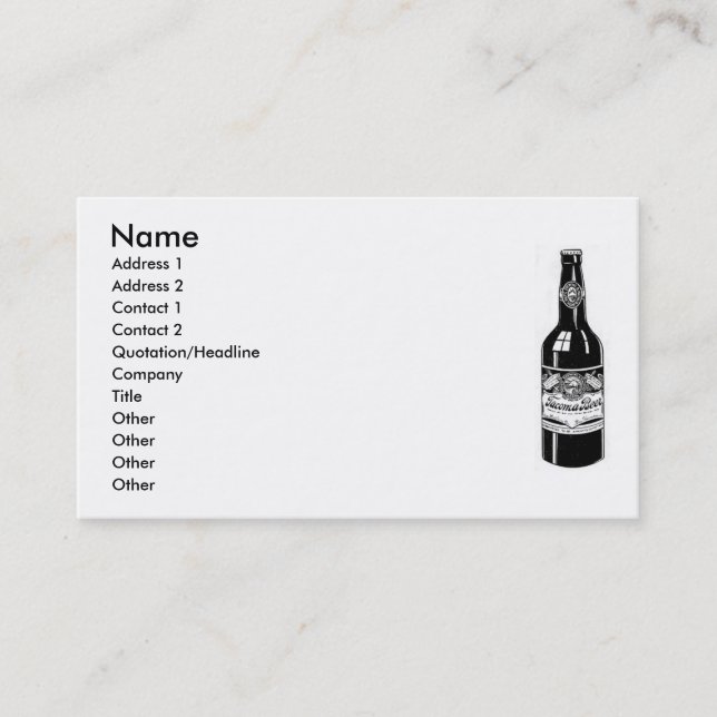 Tacoma Beer Business Card (Front)