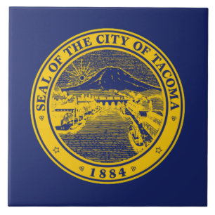 Tacoma city flag tile
