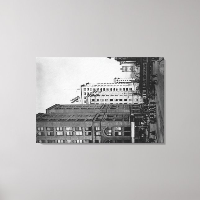 Tacoma, WA - Downtown Main Streets View Canvas Print (Front)