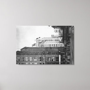 Tacoma, WA - Downtown Main Streets View Canvas Print