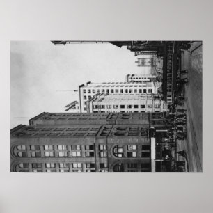 Tacoma, WA - Downtown Main Streets View Poster