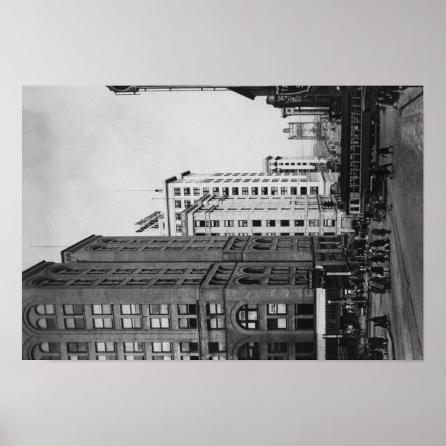 Tacoma, WA - Downtown Main Streets View Poster (Front)