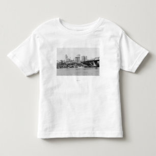 Tacoma, WA - Skyline View of Downtown Toddler T-Shirt