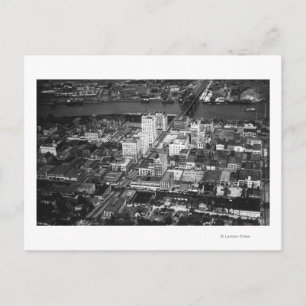 Tacoma, WA View of Business District from Air Postcard