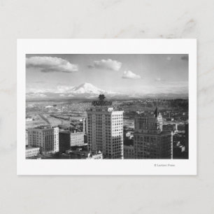Tacoma, WA View of Rainier from Medical Arts Postcard
