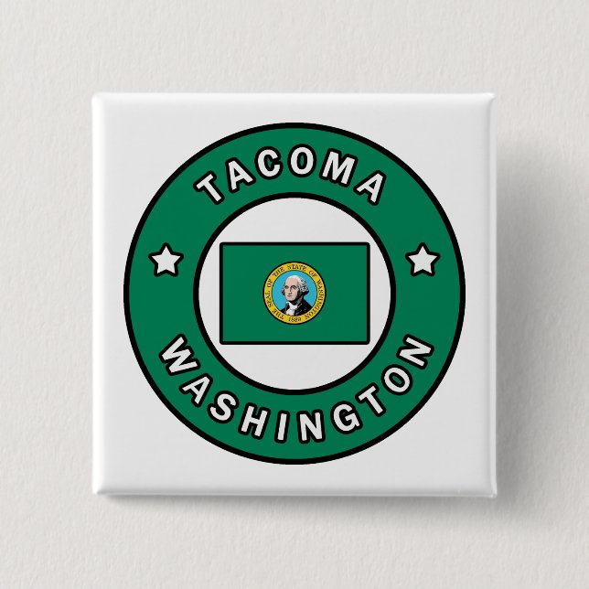 Tacoma Washington 15 Cm Square Badge (Front)