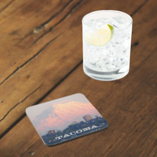 Tacoma, Washington and Mount Rainier Photo Coaster
