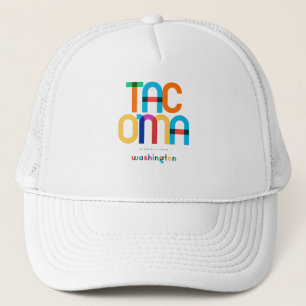 Tacoma Washington Mid Century, Pop Art, Trucker Hat
