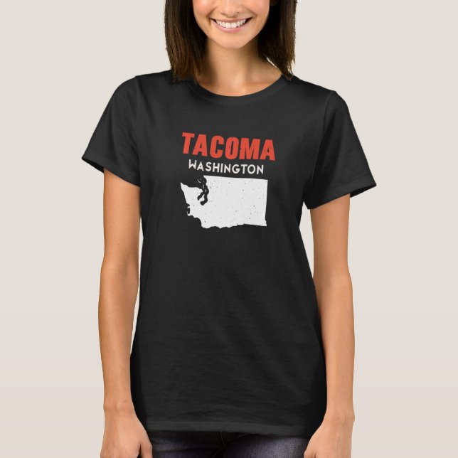 Tacoma Washington USA State America Travel Washing T-Shirt (Front)