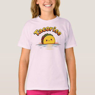 Tacorise Adorable Kawaii Taco Cute Happy Smiling T-Shirt