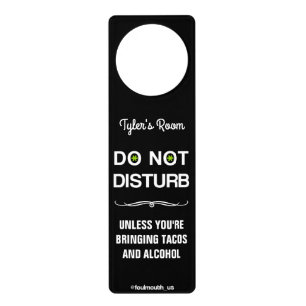 Tacos & Alcohol Door Hanger